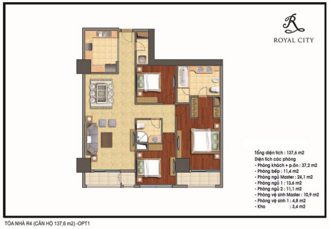 Căn hộ 137.6m2