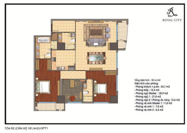 Căn hộ 181.4m2