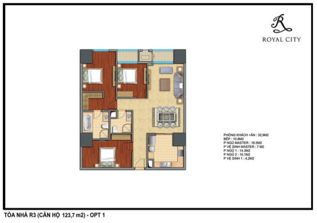 Căn hộ 123.7m2