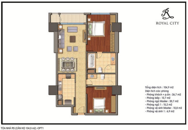 Căn hộ 104.9m2