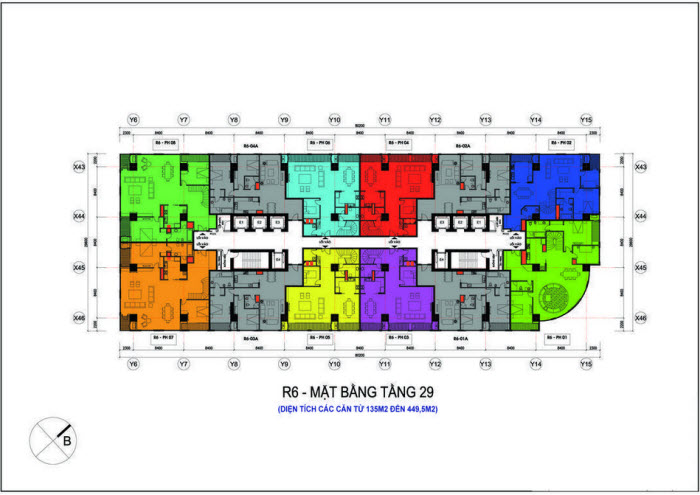 Mặt bằng tầng 29