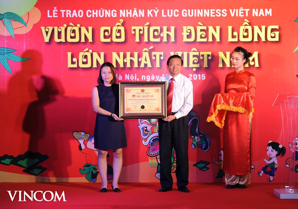 fairy garden with largest lantern in Vietnam