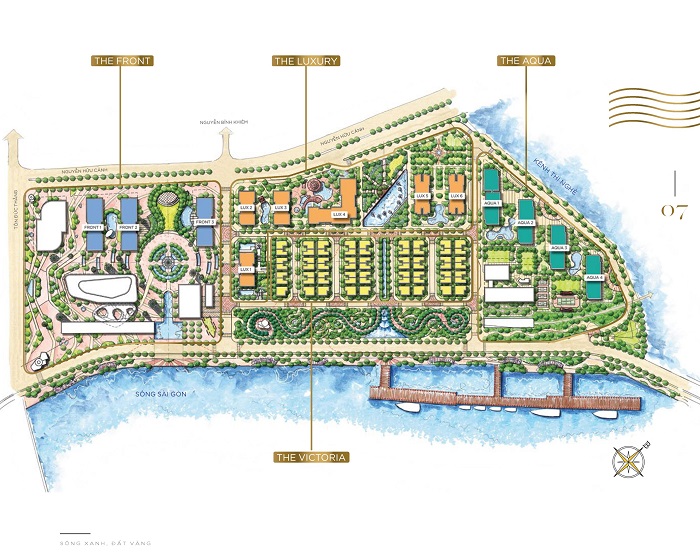 Master plan of Vinhomes Golden River